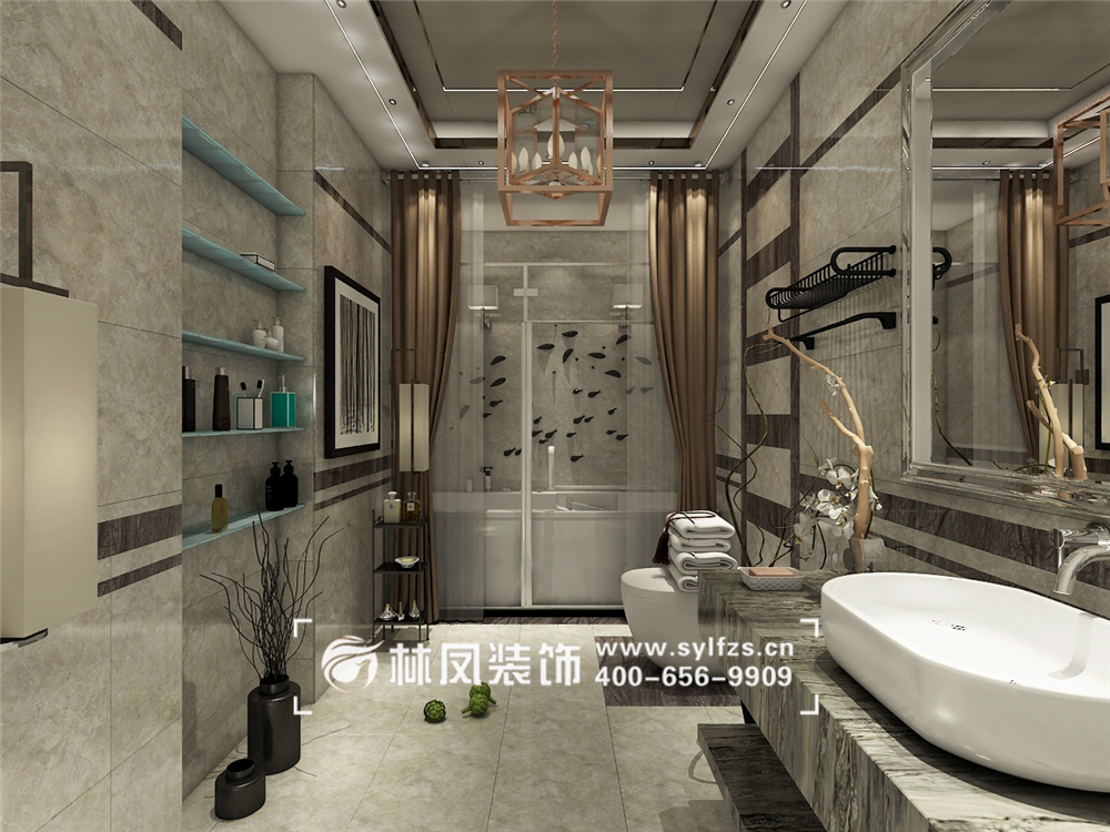 后現(xiàn)代風格衛(wèi)生間效果圖