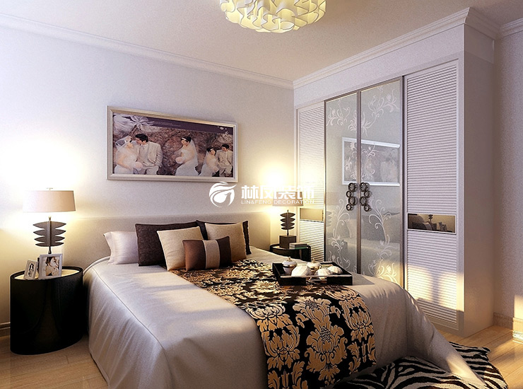 現(xiàn)代風格臥室入墻式衣柜裝修案例