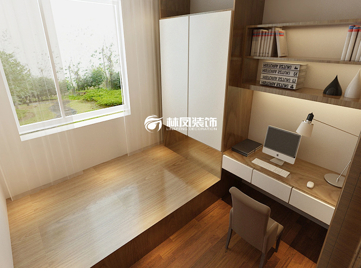 北歐風(fēng)格書(shū)桌柜設(shè)計(jì)裝修效果圖