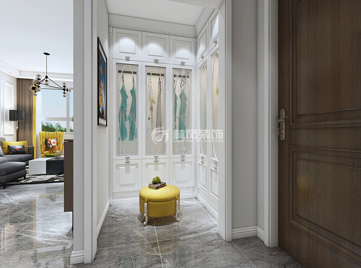 不規(guī)則臥室衣帽間設(shè)計裝修效果圖