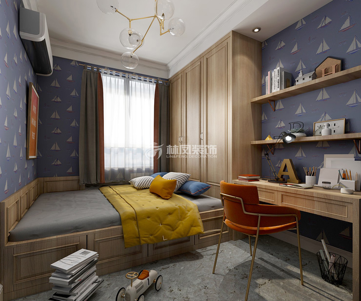 萬(wàn)科翡翠四季127㎡兒童房裝修效果圖