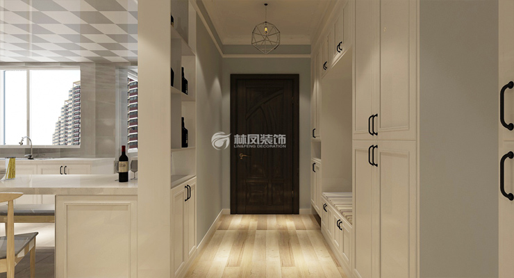 渾南區(qū)府城名著140㎡玄關(guān)裝修效果圖