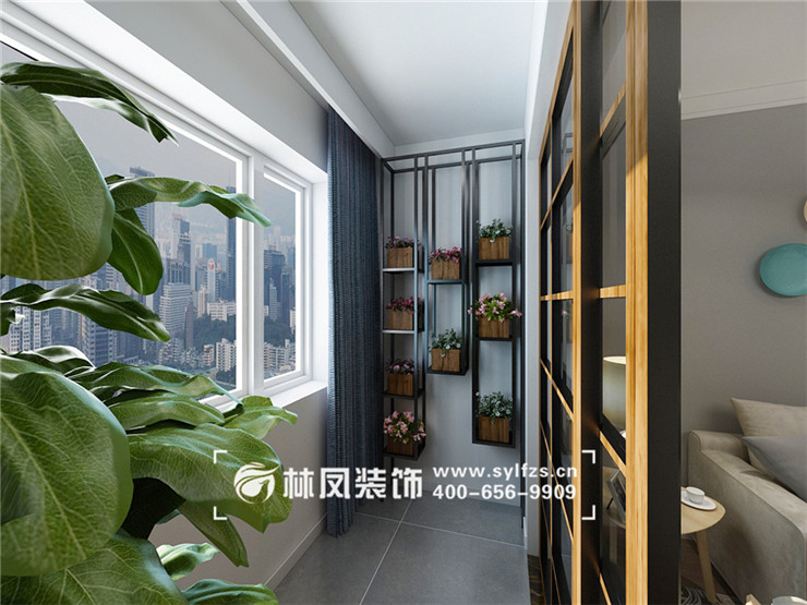 陽臺(tái)推拉門裝修效果圖