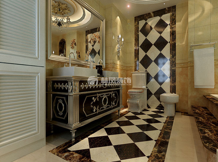 歐式風格衛(wèi)生間拖把池設計裝修效果圖