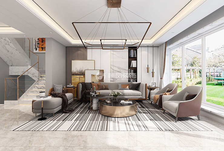 輕奢風格樓梯設計裝修效果圖