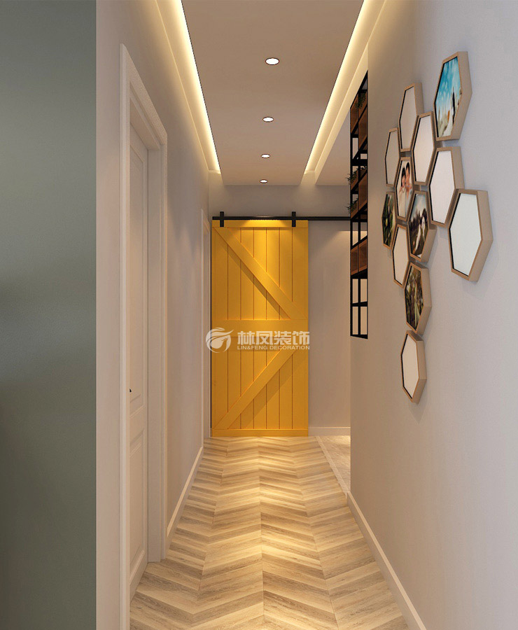 北歐風(fēng)格谷倉(cāng)門(mén)設(shè)計(jì)裝修效果圖