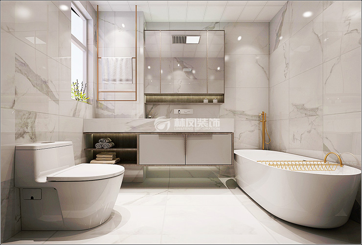 現(xiàn)代輕奢風(fēng)格衛(wèi)生間裝修效果圖