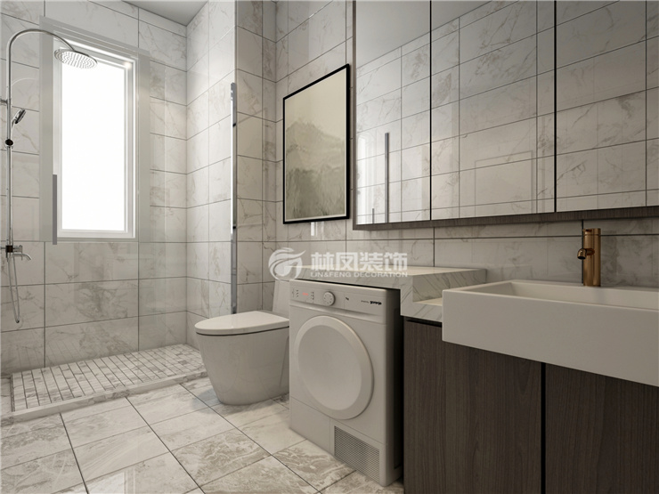 現(xiàn)代風格衛(wèi)生間裝修效果圖