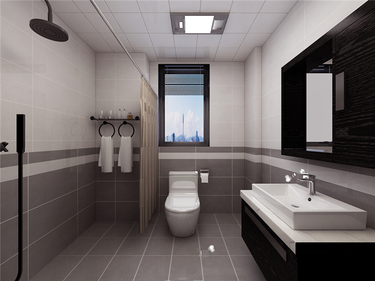 現(xiàn)代風(fēng)格衛(wèi)生間干濕分離設(shè)計裝修效果圖