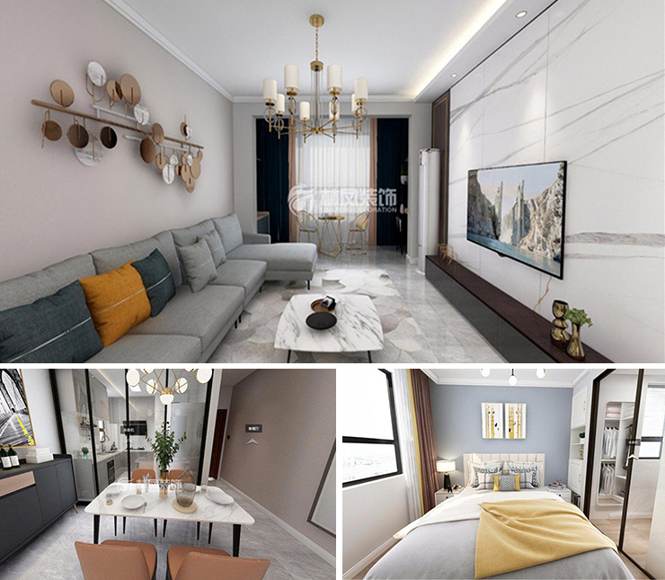 融創(chuàng)唐軒府 125平 現(xiàn)代簡約風(fēng)格裝修效果圖