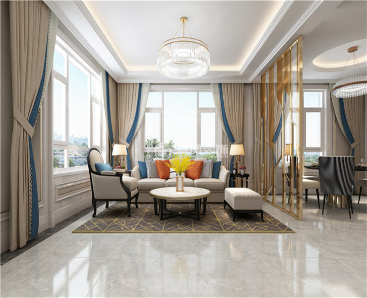 混搭風格客廳裝修效果圖