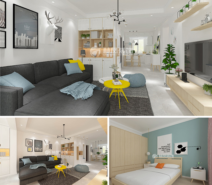 澳海南樾府 87平 現(xiàn)代簡約風格裝修效果圖