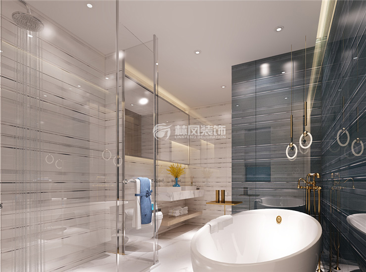 港式風格衛(wèi)生間鏡前燈設計裝修效果圖