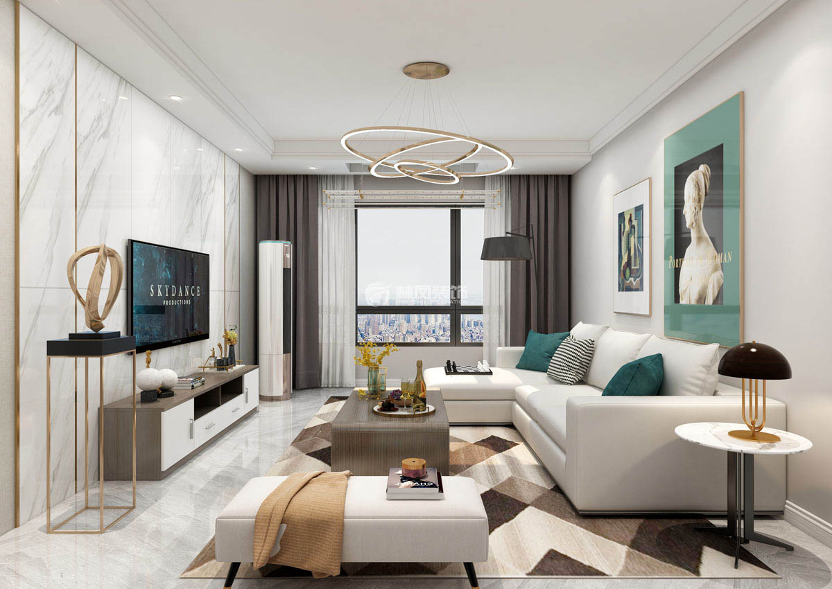 輕奢風格客廳裝修效果圖