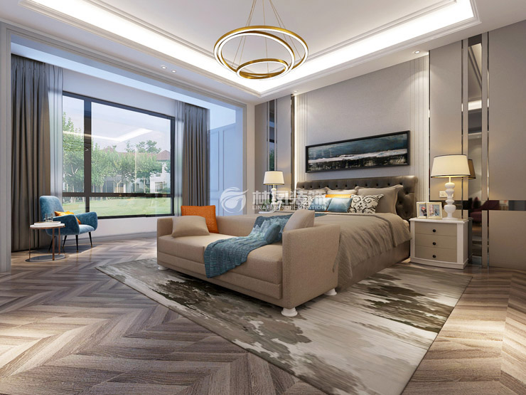 現(xiàn)代風格臥室窗簾選擇裝修效果圖