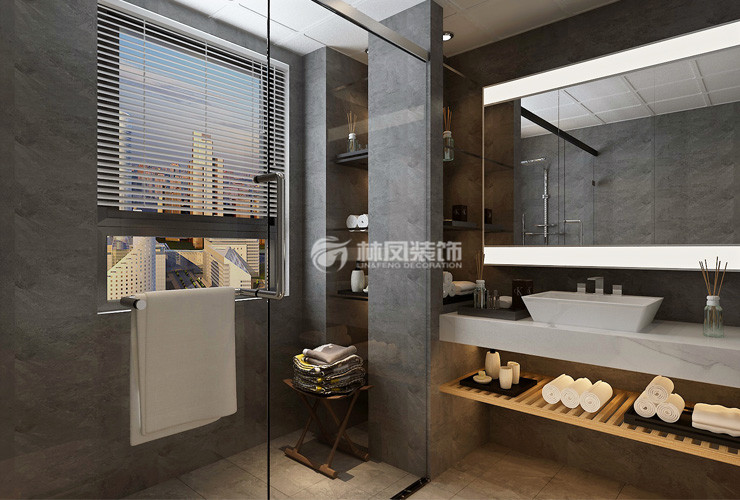 衛(wèi)生間立管壁龕設計裝修效果圖