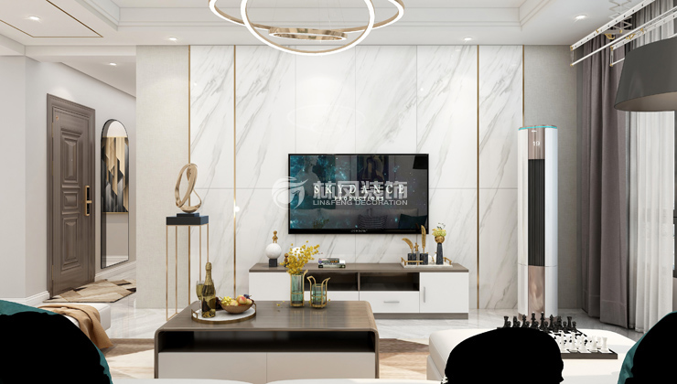 林鳳現(xiàn)代輕奢風格裝修效果圖