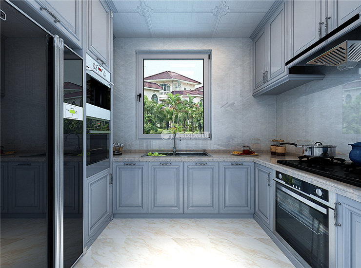 旭輝東樾城廚房美式裝修效果圖 旭輝東樾城廚房美式裝修效果圖