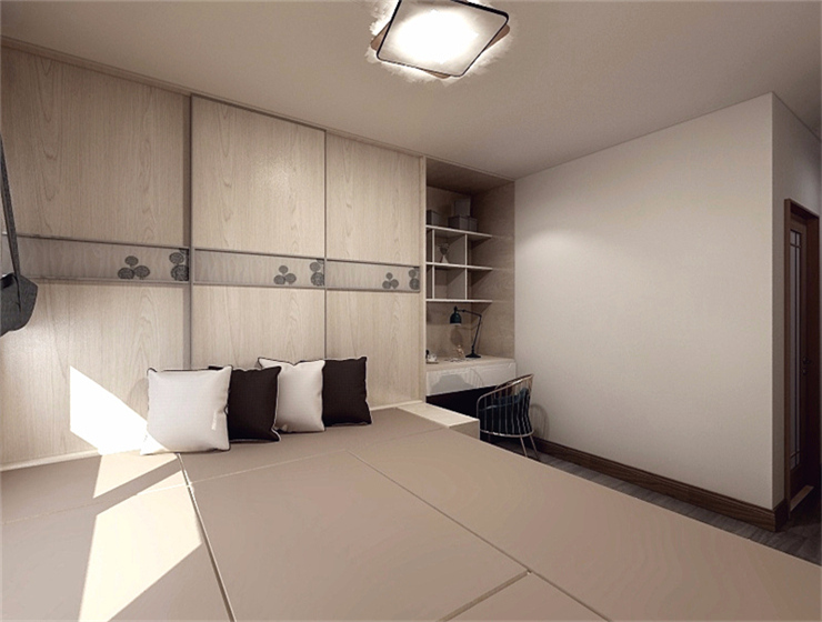 簡約現(xiàn)代臥室梳妝臺(tái)布局