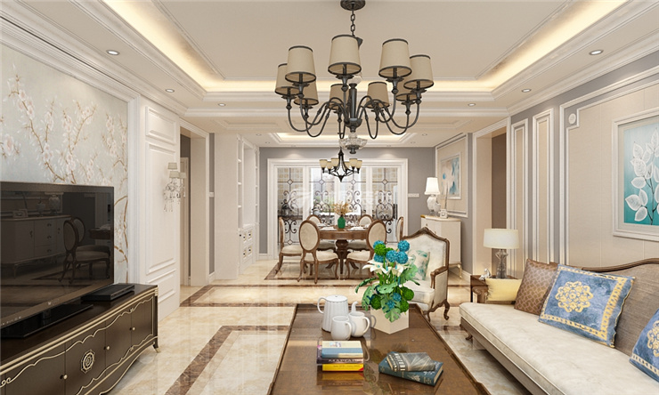 中航城兩河流域-145㎡-美式風(fēng)格-客廳 (1).jpg