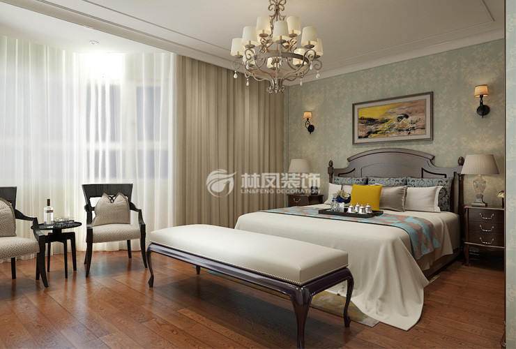 格林馨港灣-92平-美式風(fēng)格-臥室.jpg