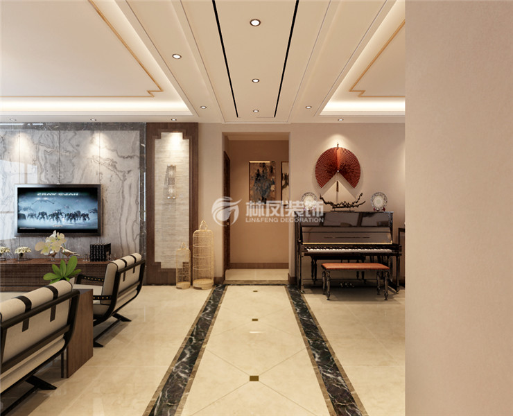 中糧隆璽-167平-新中式風(fēng)格-過廊1.jpg