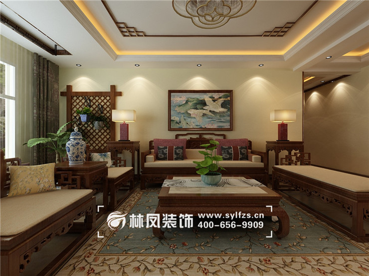 華發(fā)領南薈-158平-中式風格-客廳 03.jpg