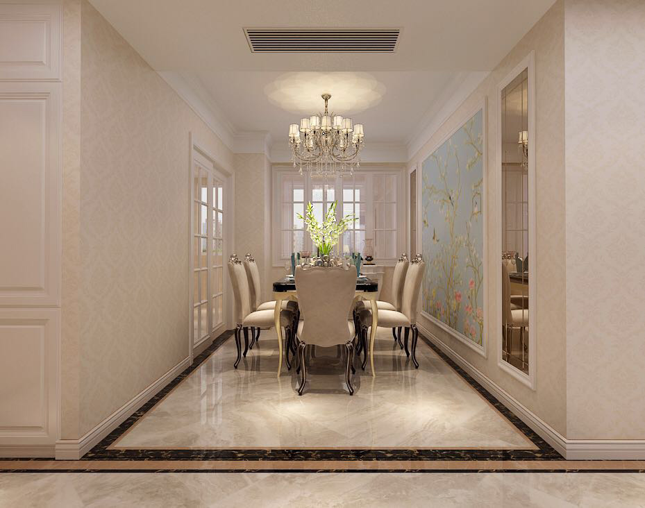 萬(wàn)科魅力之城-135平-歐式風(fēng)格-餐廳.jpg