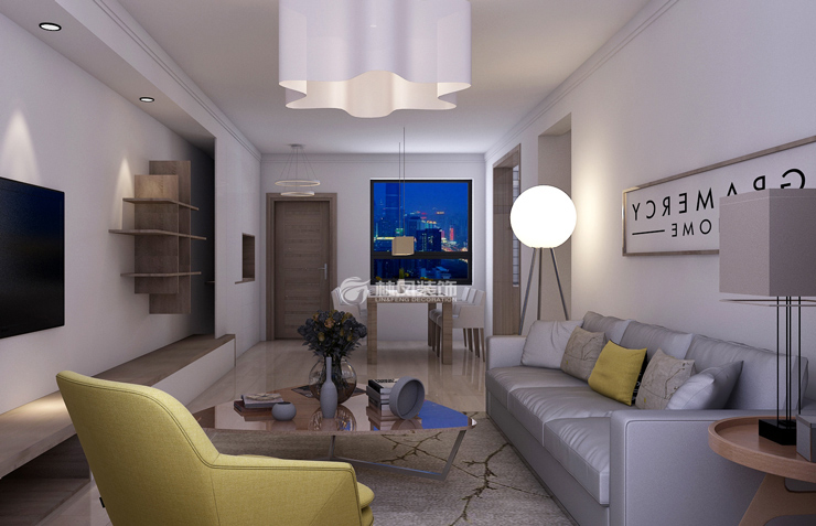 華潤(rùn)幸福里-115平-現(xiàn)代風(fēng)格-客廳1.jpg