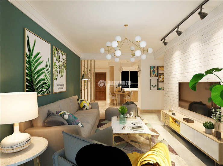 中?？党?113平-北歐風(fēng)格-客廳 (2).jpg