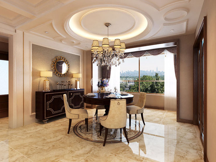 中航兩河流域135平-簡美風(fēng)格-餐廳1.jpg