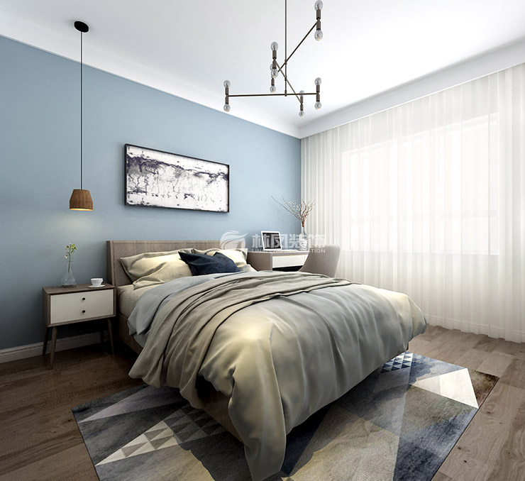 遠洋大河宸章-140平-現(xiàn)代風格-主臥室.jpg