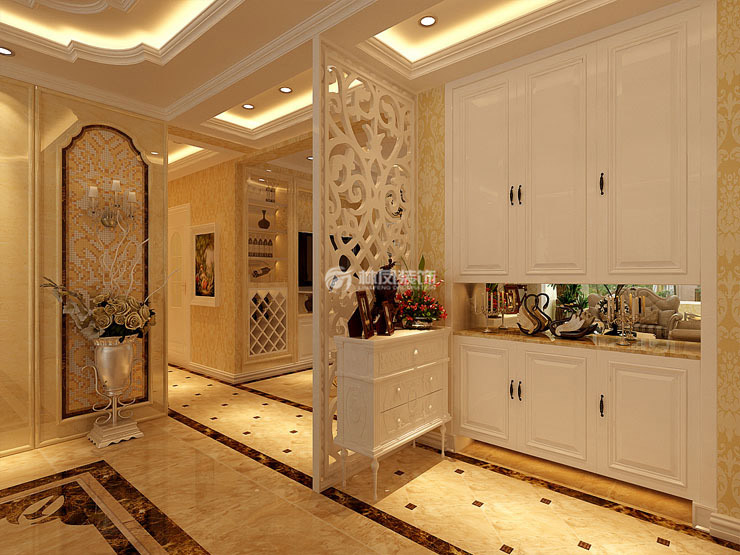 金地國際花園 -170平米-簡約歐式風格-玄關(guān).jpg