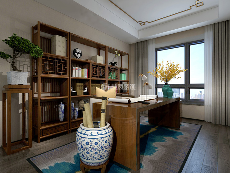 金地樾檀山-138平-中式風(fēng)格-書(shū)房.jpg