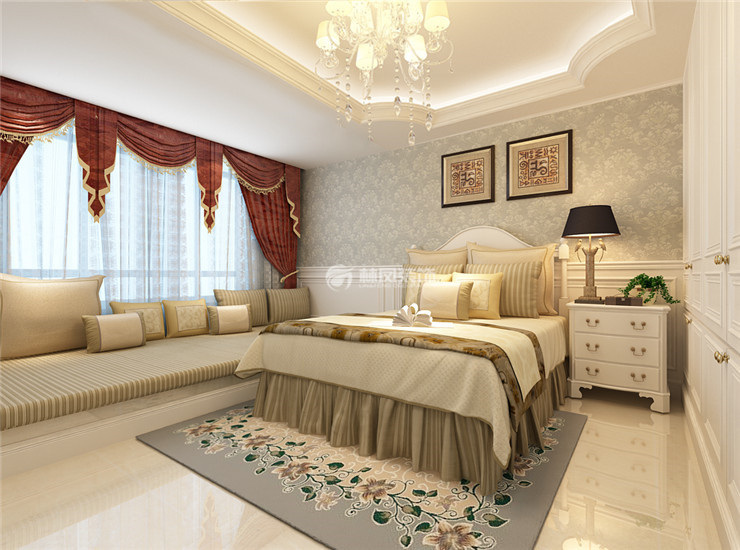 中糧龍璽-180平-簡(jiǎn)歐風(fēng)格-主臥室.jpg