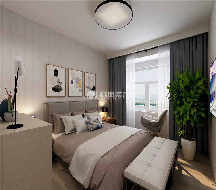 陽(yáng)光100鳳凰灣-126平-現(xiàn)代風(fēng)格-主臥室1.jpg