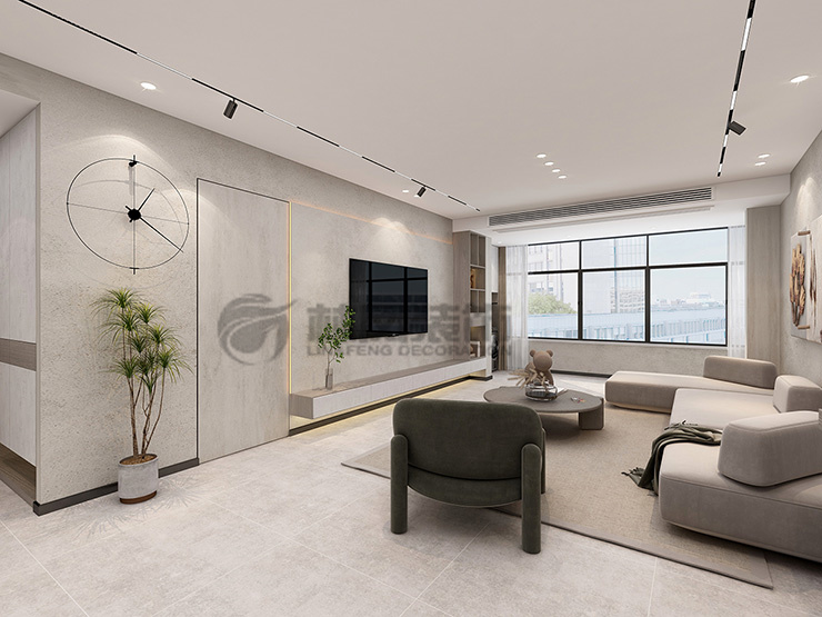 華潤公元九里-110平-現(xiàn)代簡約風格-客廳1.jpg