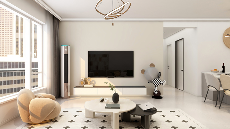 萬錦紅樹灣-116㎡-奶油風(fēng)-客廳 (1).jpg