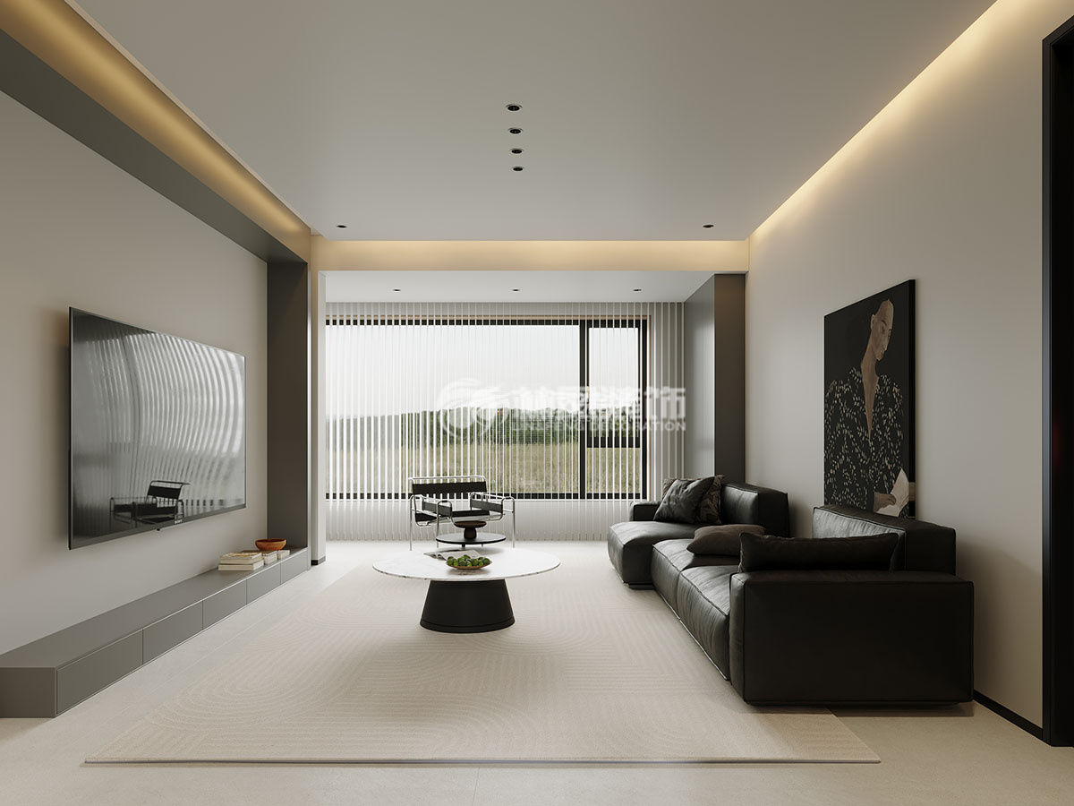 萬科城-130平-現(xiàn)代極簡(jiǎn)-客廳2.jpg
