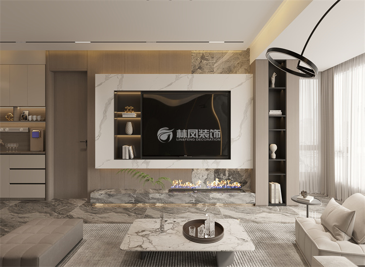 華潤榮華府135㎡意識風格 客廳.jpg