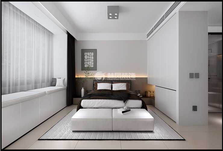 萬科·府前壹號(hào)-130平-現(xiàn)代奶油-主臥室.jpg